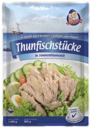 Thunfischstücke in Öl 1kg / 950g ATG Skip-Jack