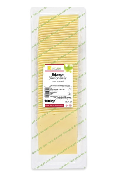 Edamer 40% Scheiben 1kg Frischpack – Bild 1