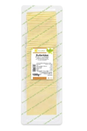 Butterkäse in Scheiben 1kg Frischpack