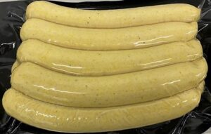 Currybratwurst gelb 10x150g Hoppe
