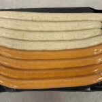 Grillmix im Saitling 4x100g Grillbratwurst 4x100g Krakauer Hoppe