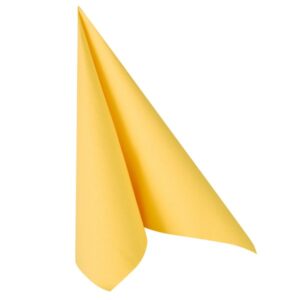 Servietten gelb Uni 40x40cm 3-lagig 1/4 Falz 50Stück