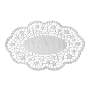 Moccadeckchen 18x13cm oval 500er