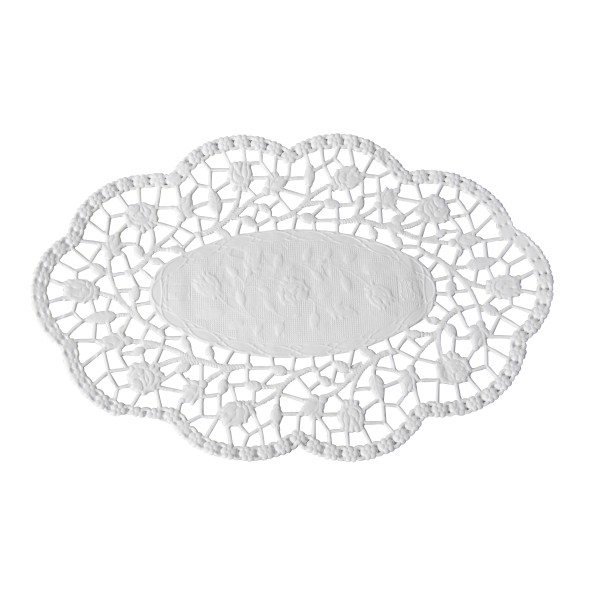 Moccadeckchen 18x13cm oval 500er – Bild 1