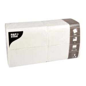 Servietten weiß 33x33cm 1-lagig 1/8 Pflalz 500Stück