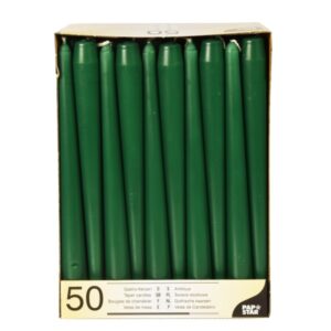 Leuchtkerzen 25cm 50Stück dunkelgrün
