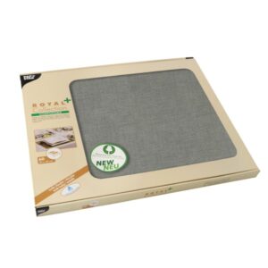 Tischsets grau 30x40cm 60Stück stoffähnlich PV-Tissue