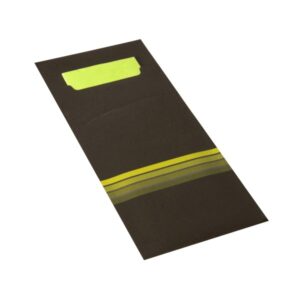 Bestecktaschen schwarz/limone 520er