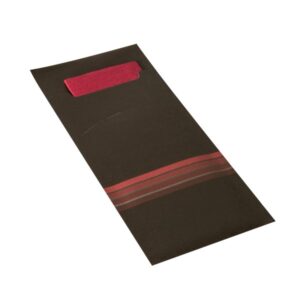Bestecktaschen schwarz/bordeaux 520er