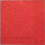 Servietten rot 40x40cm 3-lagig 1/4 Falz 50Stück Arabespue