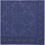 Servietten dunkelblau 40x40cm 3-lagig 1/4 Falz 50Stück Arabespue