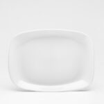 Platte rechteckig opal Hartglas 34x24cm Parma