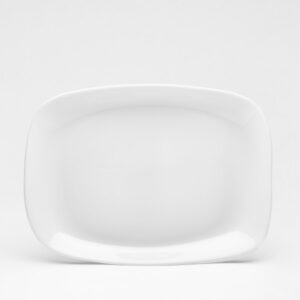 Platte rechteckig opal Hartglas 34x24cm Parma