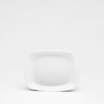 Platte rechteckig oval Hartglas 16,5x21,5cm Parma