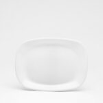 Platte rechteckig oval Hartglas 21x28cm Parma