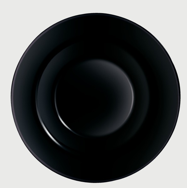 Pastateller schwarz Opal Hartglas 28,5cm Evolution – Bild 1