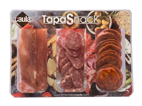 Tapas Auswahl Jamon Fuet Chorizo 120g Delina – Bild 1