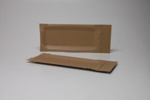 Pappteller braun 28 3/4 mit Abriss 8x18x3cm 250 Stück
