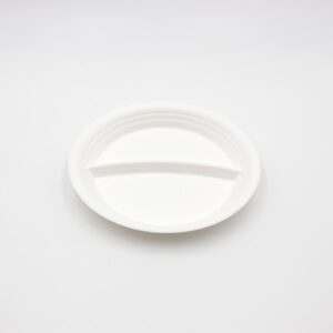 Zuckerrohrteller 2-geteilt 225x26mm 50Stck.