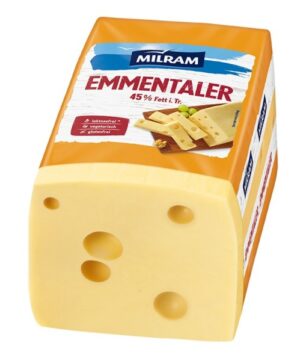 Emmentaler 45% im Stück ca. 3kg Milram