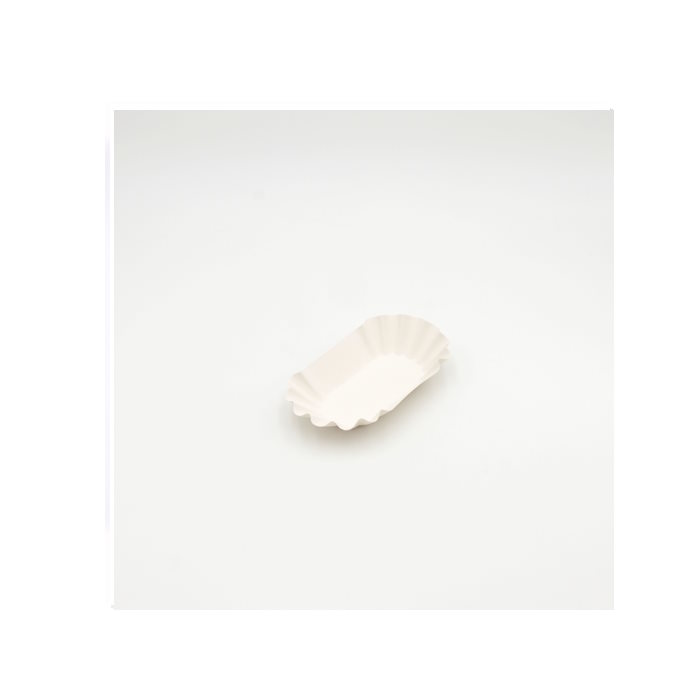 Pappschale weiß 11x19,5x3,2cm 250Stk Frischephaser Kleva – Bild 1