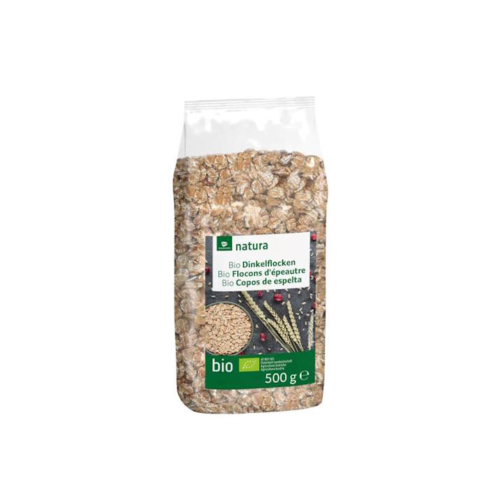 Dinkelflocken Bio 500g Natura – Bild 1