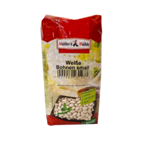 Bohnenkerne weiß 1kg getrocknet Müllers Mühle