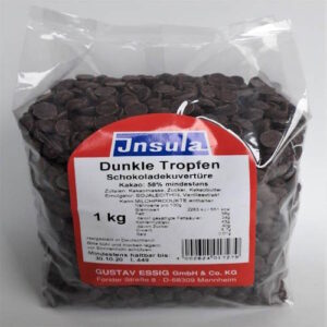 kuvertüretropfen  dunkle Tropfen 1kg Insula