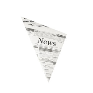 Pommes Spitztüten Newsprint Pergaersatz Füllgewicht 125g 1000Stück