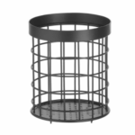 Besteckkorb schwarz Edelstahl 120x150mm HENDI