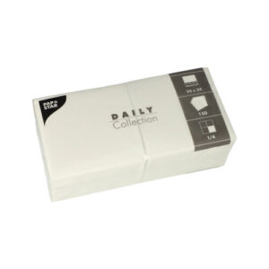 Servietten weiß 24x24cm 3-lagig 1/4 Falz 150Stück