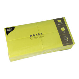 Servietten limongrün 32x32cm 3-lagig 1/8 Falz 150Stück