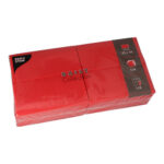 Servietten rot 32x32cm 3-lagig 1/8 Falz 150Stück