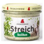 Brotaufstrich Basilikum Streich 180g Bio Zwergenwiese