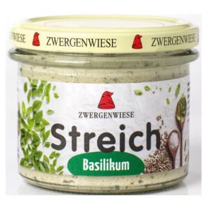 Brotaufstrich Basilikum Streich 180g Bio Zwergenwiese