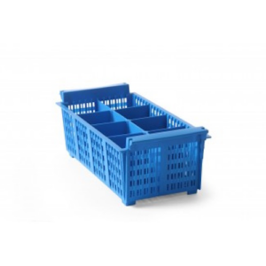 Besteckkorb blau 8Fächer HENDI