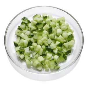 Gurkenwürfel mit Schale 10mm