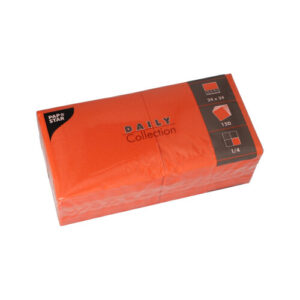 Servietten nektarine 24x24cm 3-lagig 1/4 Falz 150Stück