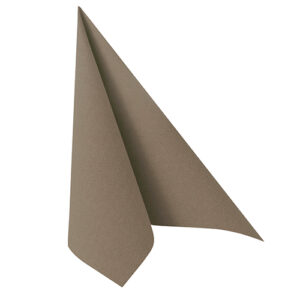 Servietten grau 40x40cm 3-lagig 1/4 Falz 50Stück