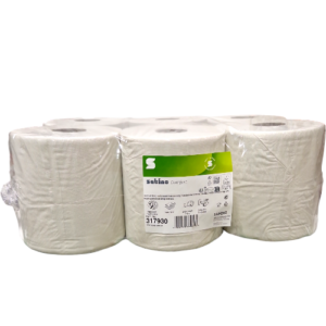 Handtuchrolle Papier weiß 1-lagig 6 Stück