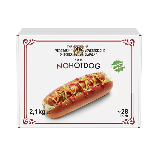 Hot Dog Würstchen vegan 28x75g TK The Vegetarian Butcher – Bild 1