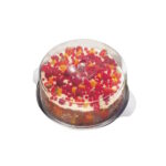 Tortenplatte mit 2 Hauben 30cm 3teilig