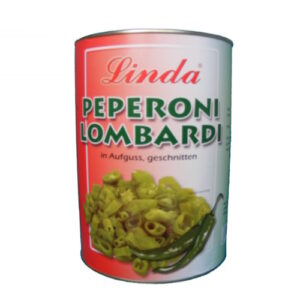 Peperoni  Lombardi grün in Scheiben 3900g / 2300g ATG Linda