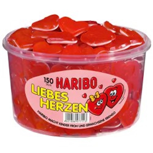 Haribo Liebesherzen 150Stück – Bild 1