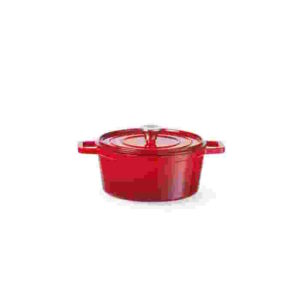 Emaillierter Gusseisentopf 4,4l rot HENDI