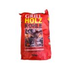 Holzkohle Grill roter Sack 10kg