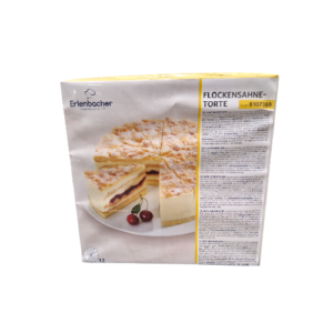 Erlenbacher Flockensahne Torte 24cm 1500g 12Stück TK