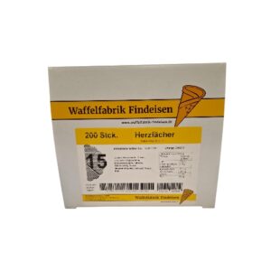 Eiswaffel Herzfächer #15 200Stück