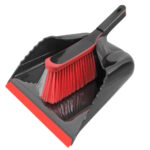 Profi Kehrgarnitur Duo Borsten schwarz/rot