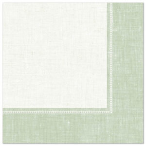 Servietten Linum jadegrün 40x40cm 3-lagig 1/4 Falz 50Stück